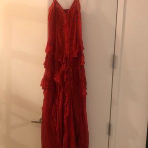 Red Spanish Flamenco Dress